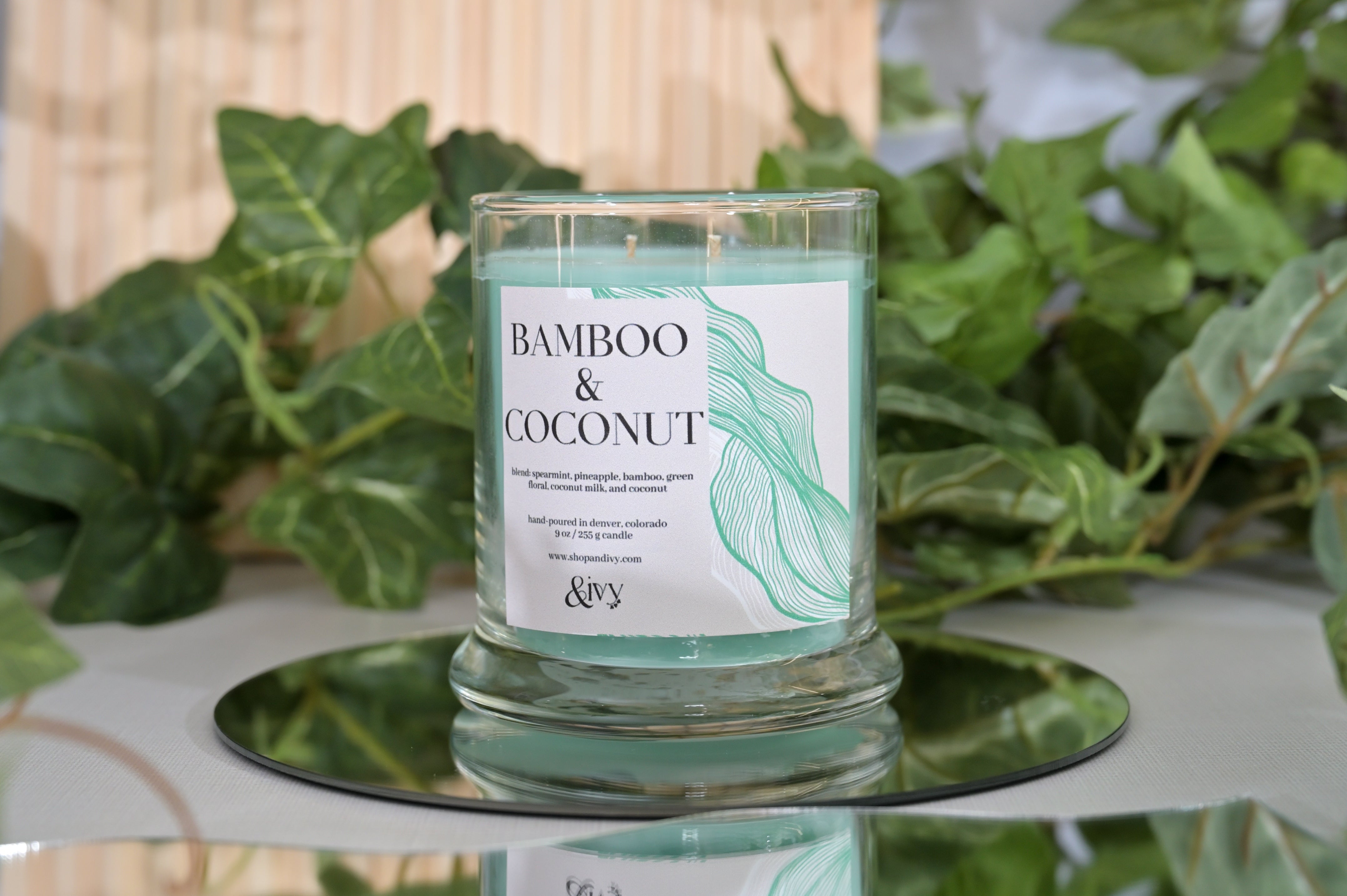 bamboo & coconut 9oz candle