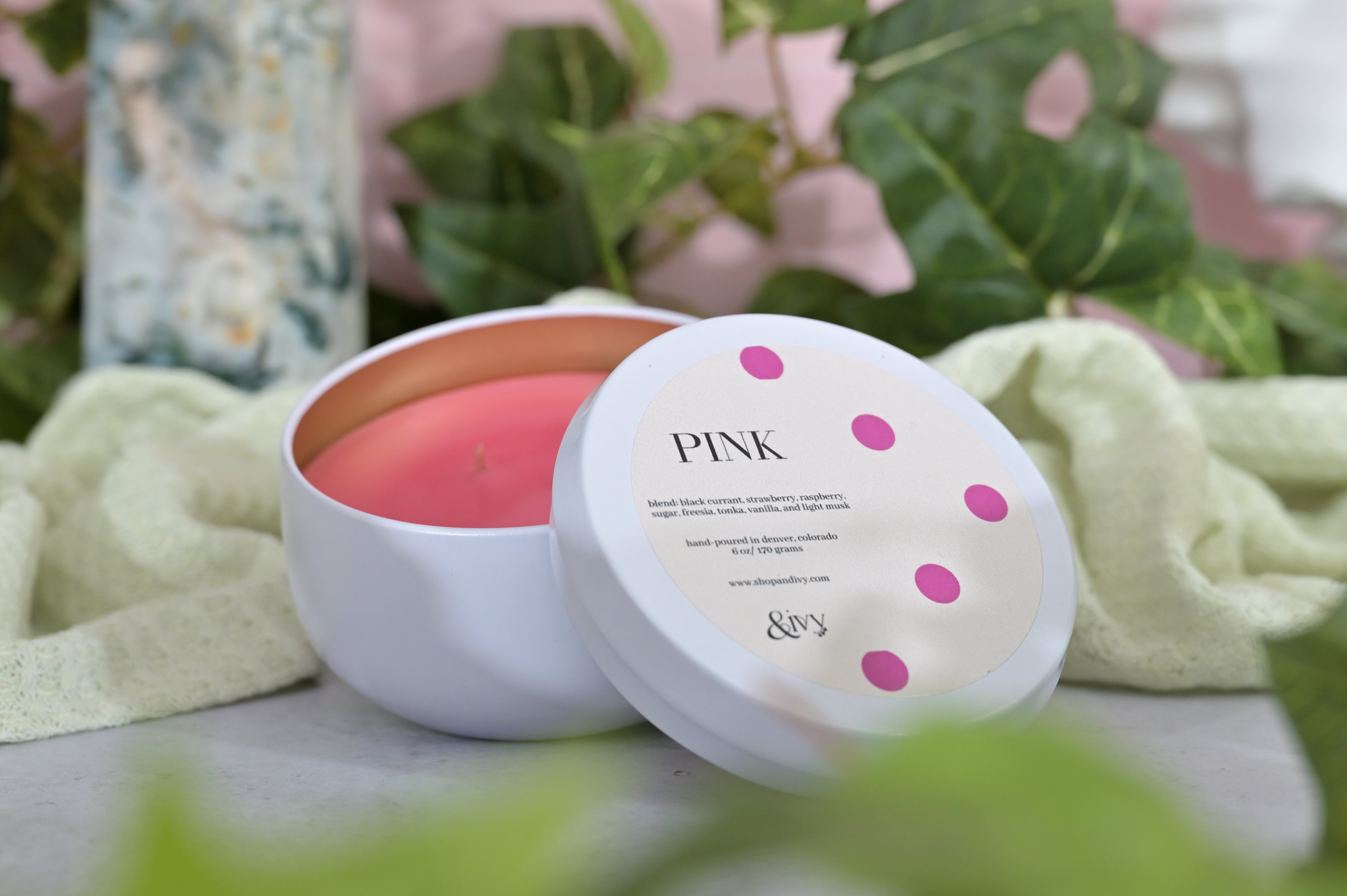 pink 6oz candle